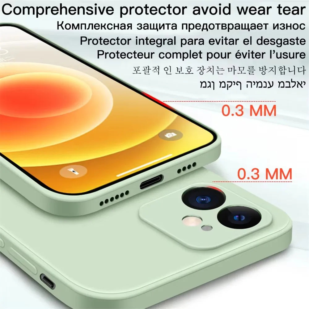 Magnetic Liquid Silicone Case For Iphone 14 13 12 Mini 11 Pro Max X Xs Xr Apple Magsafe Original Magnet Camera Precision Hole