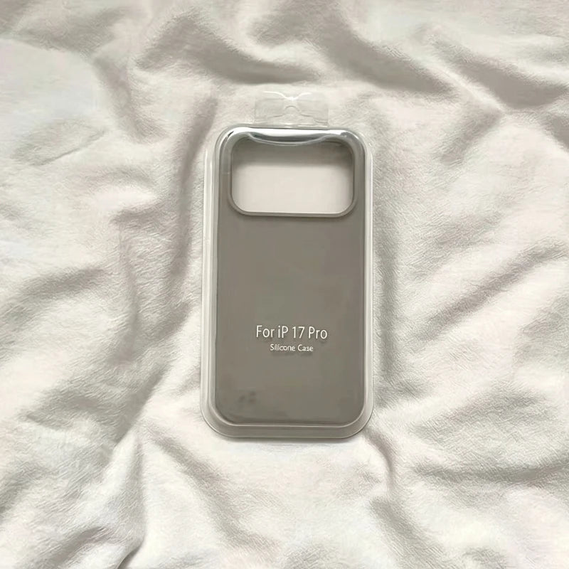 Fashion Original Liquid Silicone Skin Feel Soft Case For IPhone 18 Pro 17 Air 16 15 14 Plus 13 Pro Max Full-pack Anti-Drop Cover