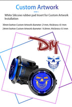 Qanba Gravity KS Mechanical Shafts Silent Pushbutton 24mm/30mm Arcade Button Snap-in (Boxed)