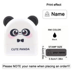 Personalized Cute Name Stamp Waterproof Clothing Label for Kids Self Ink Stamp for Kindergarten School Bags Custom Stamp