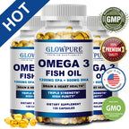 Fish Oil Capsules Rich in EPA & DHA for Heart Brain Eyes Immune Health Omega 3 Fatty Acids Supplement