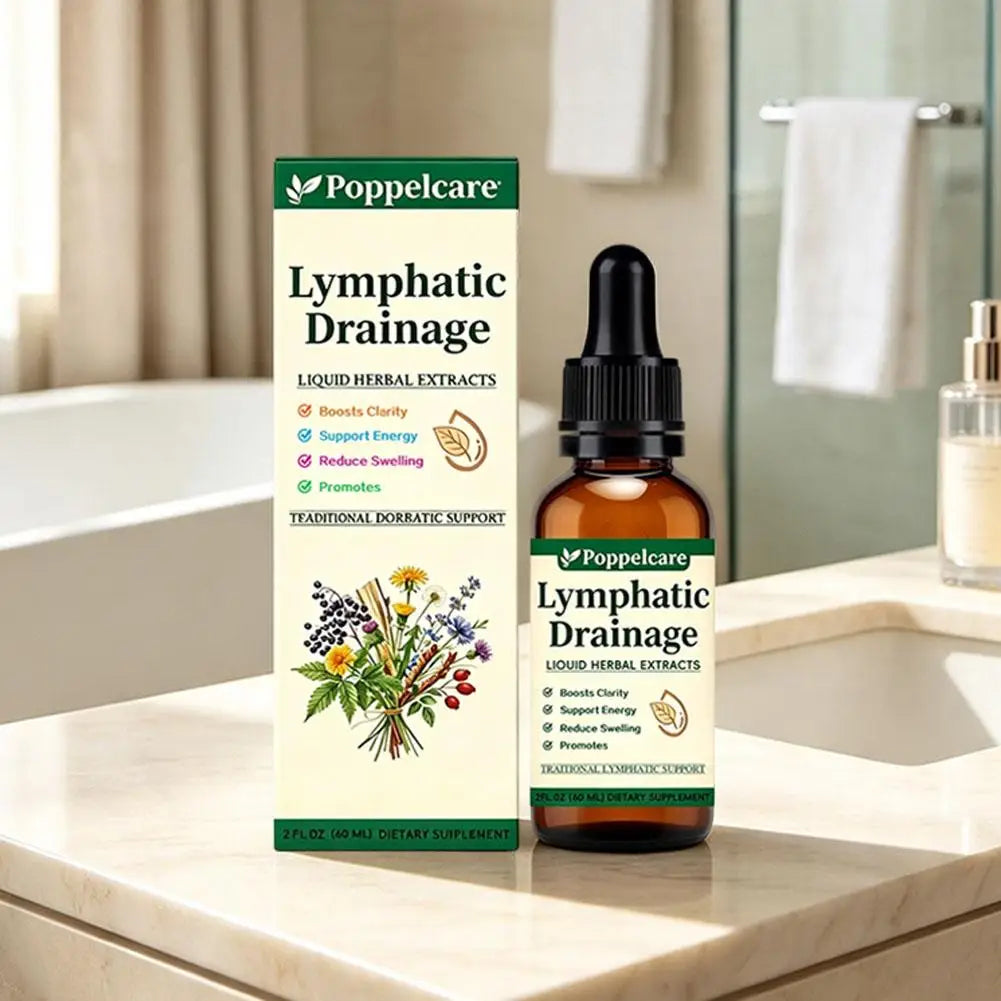 1-5pcs Natural Herbal Lymph Support Care Drops Lymphatic Drainage Oral Liquid Relieve Body Swelling Boost Energy
