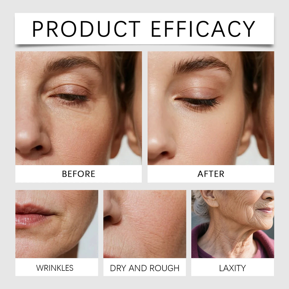 Collagen Face Serum With Hyaluronic Acid for Hydrating and Firming Skin
