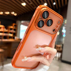 Luxury Plating Matte Ultra Slim Case for iPhone 17 18 16 15 14 13 12 Pro Max Camera Lens Film Protector Frosted Shockproof Case