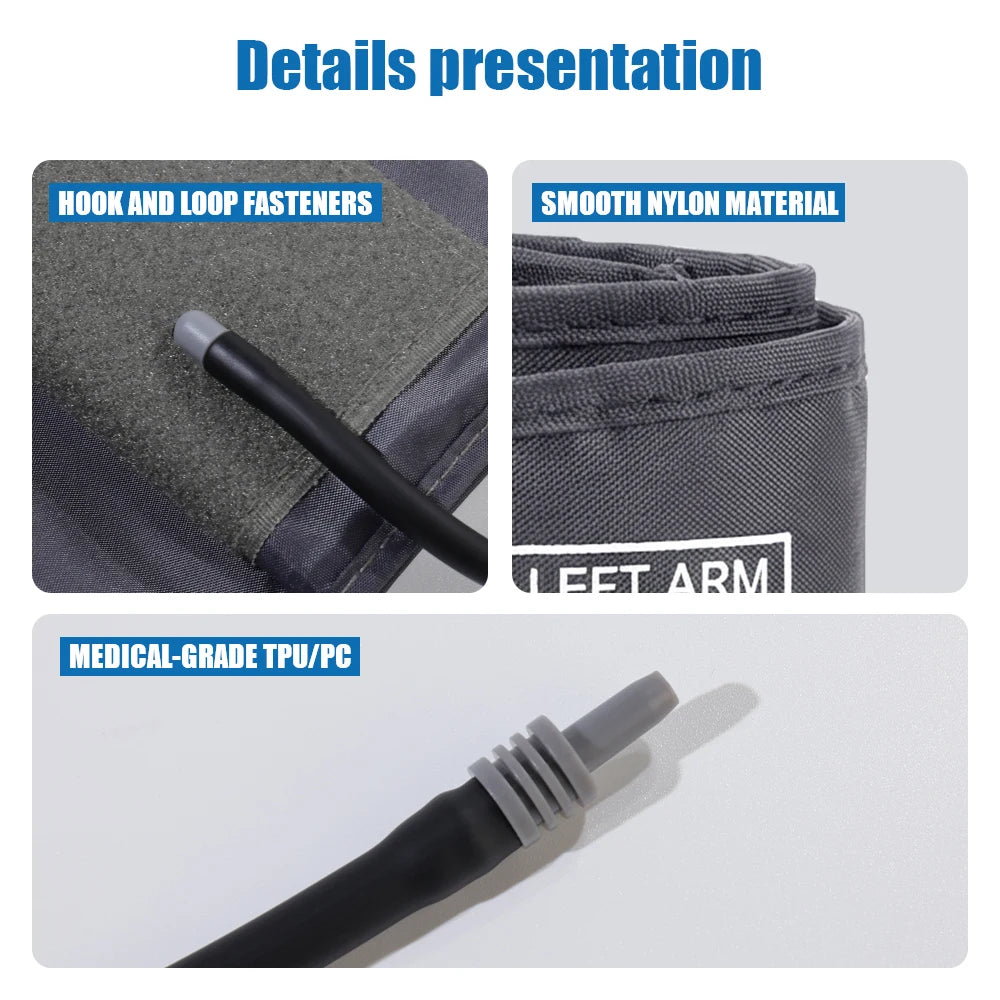 Adjustable Arm Blood Pressure Cuff 15-24cm 30-43cm 32-52cm Sphygmomanometer Sleeve Belt Medical Household Blood Pressure Monitor