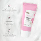 Vitamin C Sakura Facial Cleanser Face Wash Foam Foam Face Cleanser Moisturizing Whitening Anti-aging  Wrinkle Skin Care