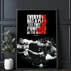 Mike Tyson Muhammad Ali Motivational Quote Poster Sticky Wall Art Printing Waterproof Home Living Bed Room Bar Aesthetic Decor