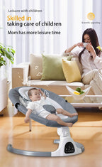 Baby Electric Rocking Chair Cradles Coax Baby  Luxury Electric Swing Shaker Recliner Comfort Chair  0-3 Years Old Baby Bed