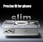 Luxury For Magsafe Transparent Case For iPhone 18 17 16 15 14 13 12 11 Pro Max Mini XR Magnetic Wireless Charge Back Cover Case