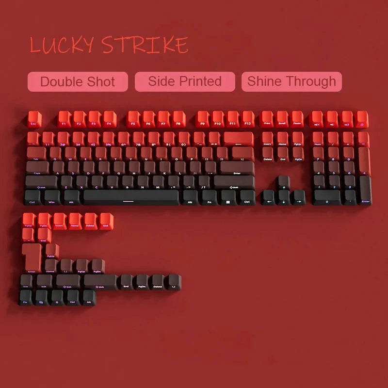 2026 Original Daylight Keycaps PTB Translucent, Side-engraved Oem 135 Keys, Customized To Fit 60/84/98/108 Mechanical Keyboards.