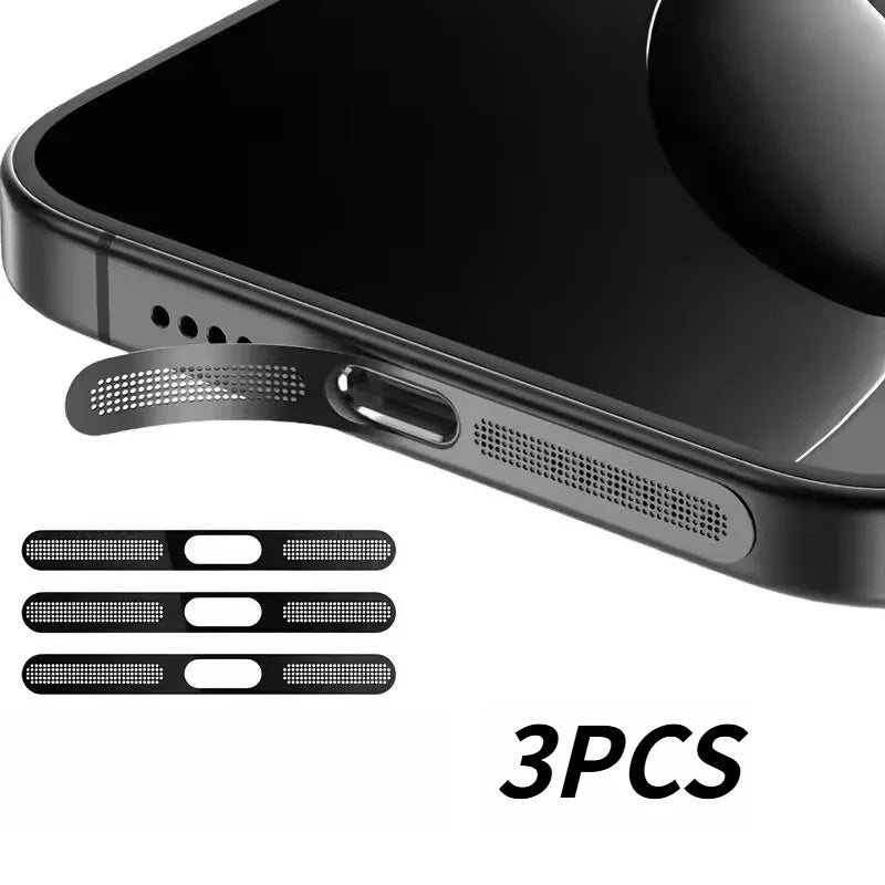 10Pcs Metal Dustproof Net Sticker For iPhone 16 Pro 15 14 13 12 Series Earpiece Speaker Hole Anti-dust Mesh Protector Compatible