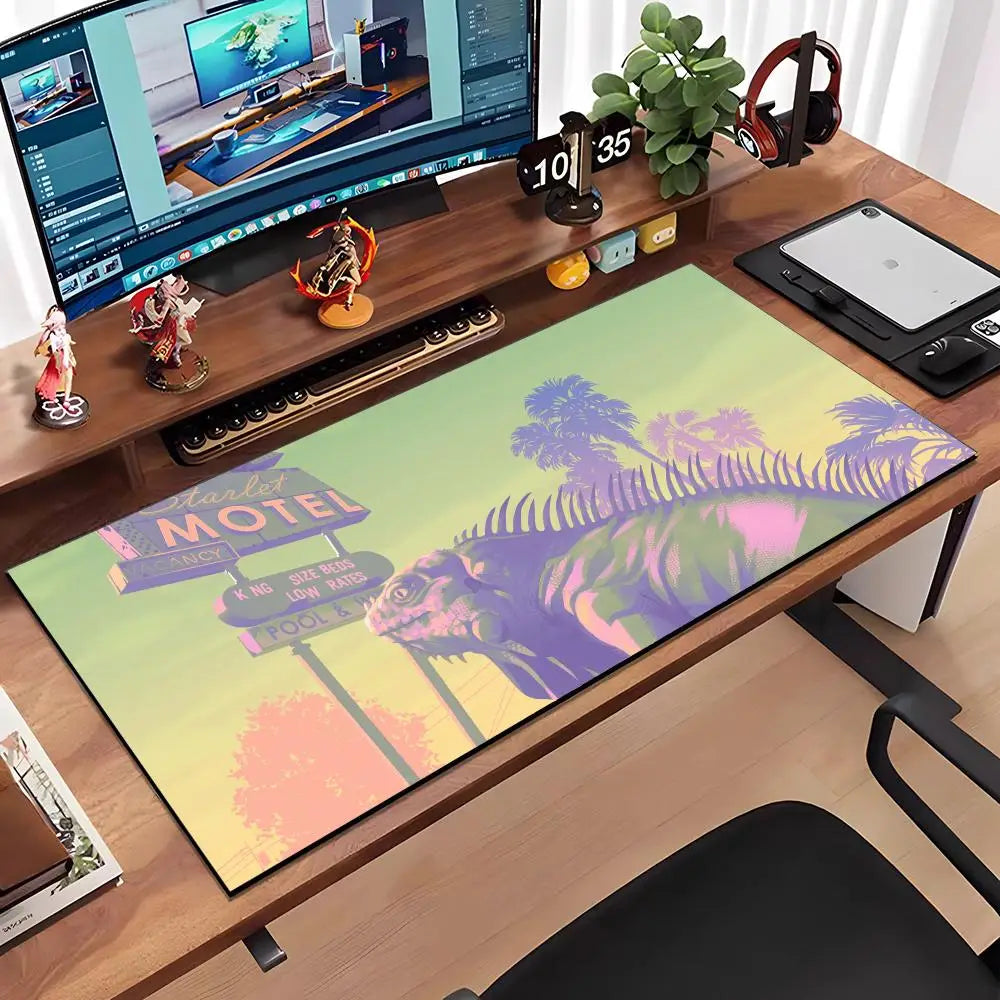 Game G-gta 6 Mouse Pad Large Anti-Slip Rubber Gaming MousePad Durable Desk Pad Thick Seam Edge Suitable For Office And Gaming