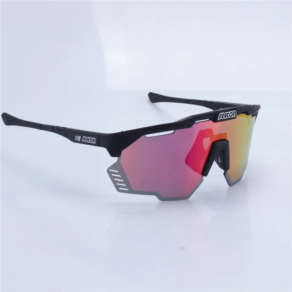 SCICON AEROSHADE KUNKEN UV400 Cycling Sunglasses with Case - Outdoor Sports Men's MTB Road Bike Eyewear Women's Goggles