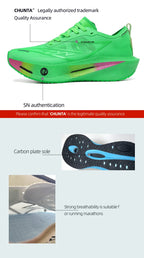 Marathon Men Running Shoes Carbon Board Speciality Sports Breathable Lightweight Women's Comfortable Athletic Chunta Sneakers