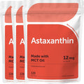 Astaxanthin 12mg with MCT Oil, Premium Astaxanthin Antioxidant Supplement Supports Vision, Immune System & Overall Well-Being