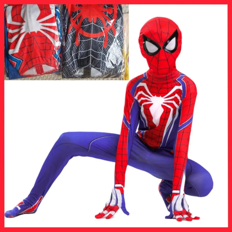 Full Set Halloween Cosplay Costume For Spider Fans Collector Miles Morales Zentai Suit Halloween Christmas Party Halloween Gift