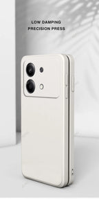 Liquid Silicone Cover for Xiaomi Redmi Note13 Note 13R 13 R Pro Plus 13RPro 5G Square Soft Original Mobile Phone Accessorie Case