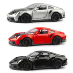 Scale Cast Simulation Alloy Toy Car Door Can Be Opened Pullback Drive Collectible Model Vehicle Toy for Kids