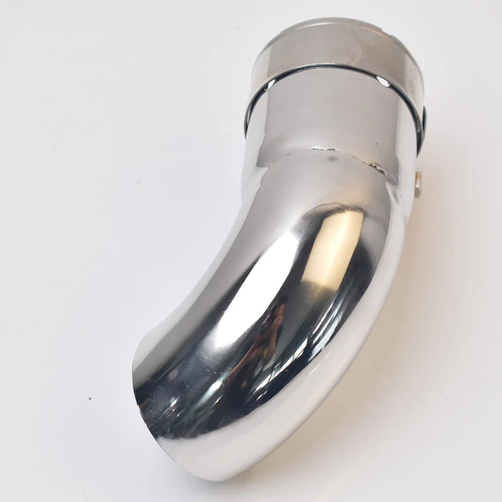 1PC Universal Auto Exhaust Pipe Suppressor Stainless Steel Outlet Elbow Connection Pipe for Automotive Accessory