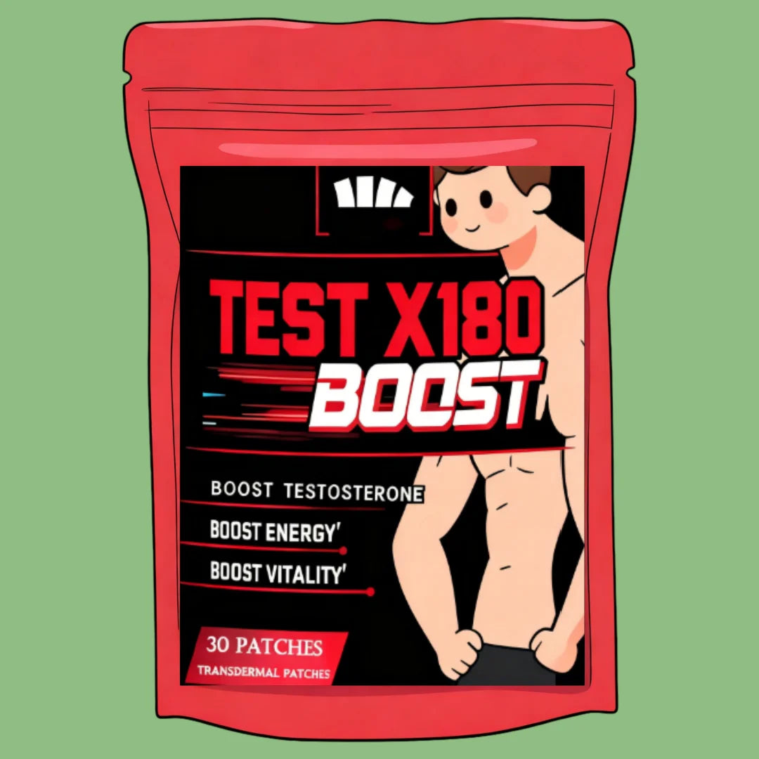 Testo Booster for Fast Muscle Building Extreme 9-in-1 Testosterone Anabolic Transdermal Patches 30 Patches