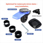 Universal Bicycle Phone Holder, 360° Rotatable and Detachable Motorcycle Holder, Multi-functional Bicycle Handlebar Bracket
