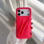Hot‑Trend Rhode Lip Gloss Holder Cover for iPhone 11‑17, Anti‑Drop 3D Design Thick Silicone Single Shell Phone Accessory
