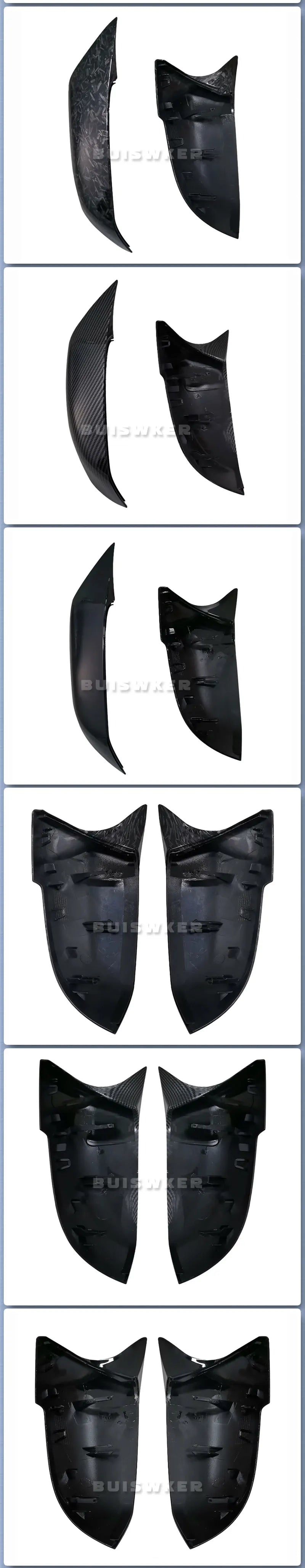 For BMW 1 2 3 4 X Series Rear View Side Mirror Cover F20 F21 F22 F23 F30 F32 F36 X1 E84 F87 M2 Carbon fiber pattern Accessories