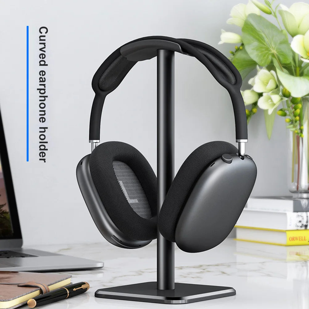 Aluminium Alloy Headphone Stand Holder Rack Space Saving Desktop Organizer Display Earphone Mount Hanger Headset Support Stand