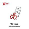 PIN 13cm/5.12inch Stainless Steel Embroidery Scissors - 2 Styles (Straight & Curved Head) for Sewing & Crafts Sewing Scissors