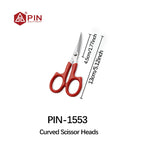 PIN 13cm/5.12inch Stainless Steel Embroidery Scissors - 2 Styles (Straight & Curved Head) for Sewing & Crafts Sewing Scissors