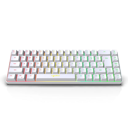 HXSJ Wired K68 RGB Streamer Mini Gaming Keyboard 19-Key Conflict-Free Membrane Keyboard but Mechanical Feel for Game/Office