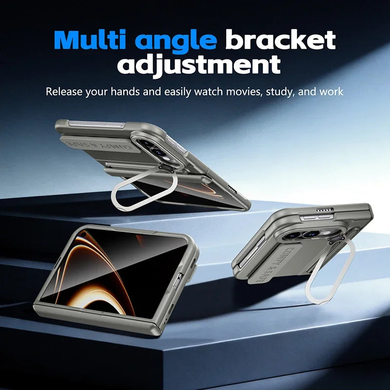 Matte PC Case for iPhone Duo with Wrist Strap Stylus and Kickstand