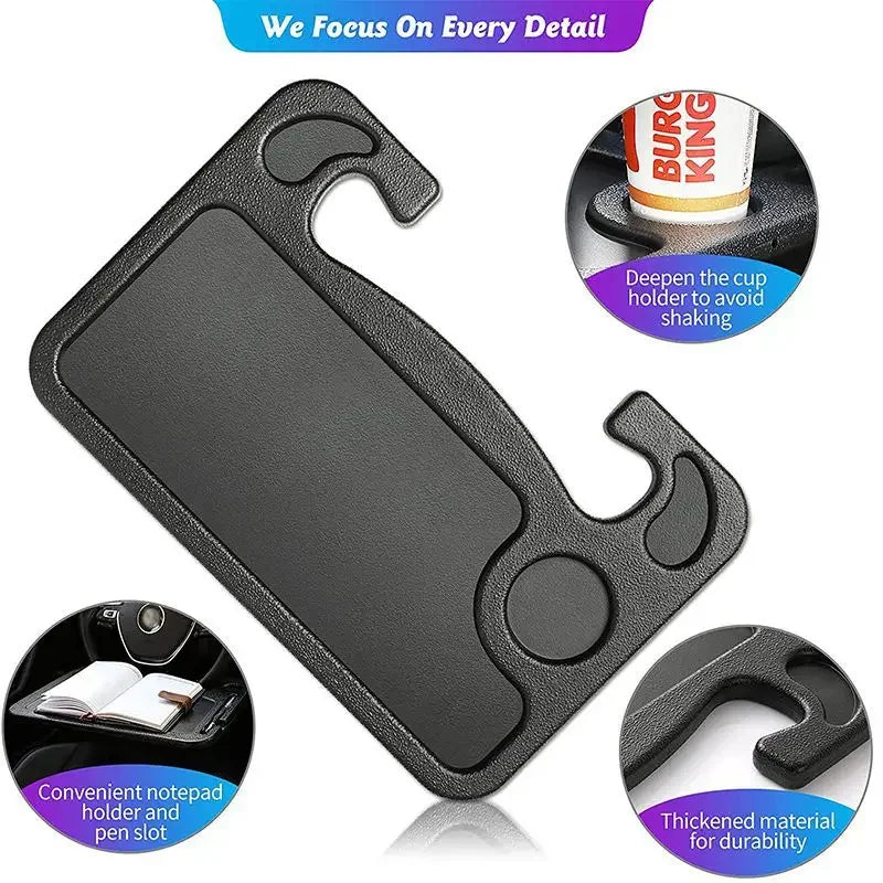 Car Steering Wheel Dining Table Tray Car Table Car Multi-functional Dinner Plate Steering Wheel Rack Plastic Card Table
