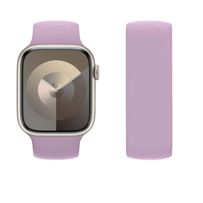 Solo Loop Silicone for Apple Watch Bands 40mm 44mm 45 41 49mm 42mm 46mm 38 Bracelet iwatch Series 11 10 9 8 7 6 SE3 Ultra2 Strap