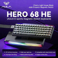 AULA HERO 68 HE Hall Effect Gaming Keyboard 65% Wired RGB Hot Swappable 8K Polling 0.01mm Magnetic Switch for PC Gamers