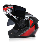 BLD Modular Dual Lens Motorcycle Helmet Safety Downhill Flip Up Helmets Professional Motocross Racing Full Face Casco Moto