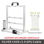 METALFISH BlockCase Aluminum Open Frame Case Support ATX/M-ATX Mainboard GPU Mount Horizontally 240 Water Cooler Gaming Cabinet
