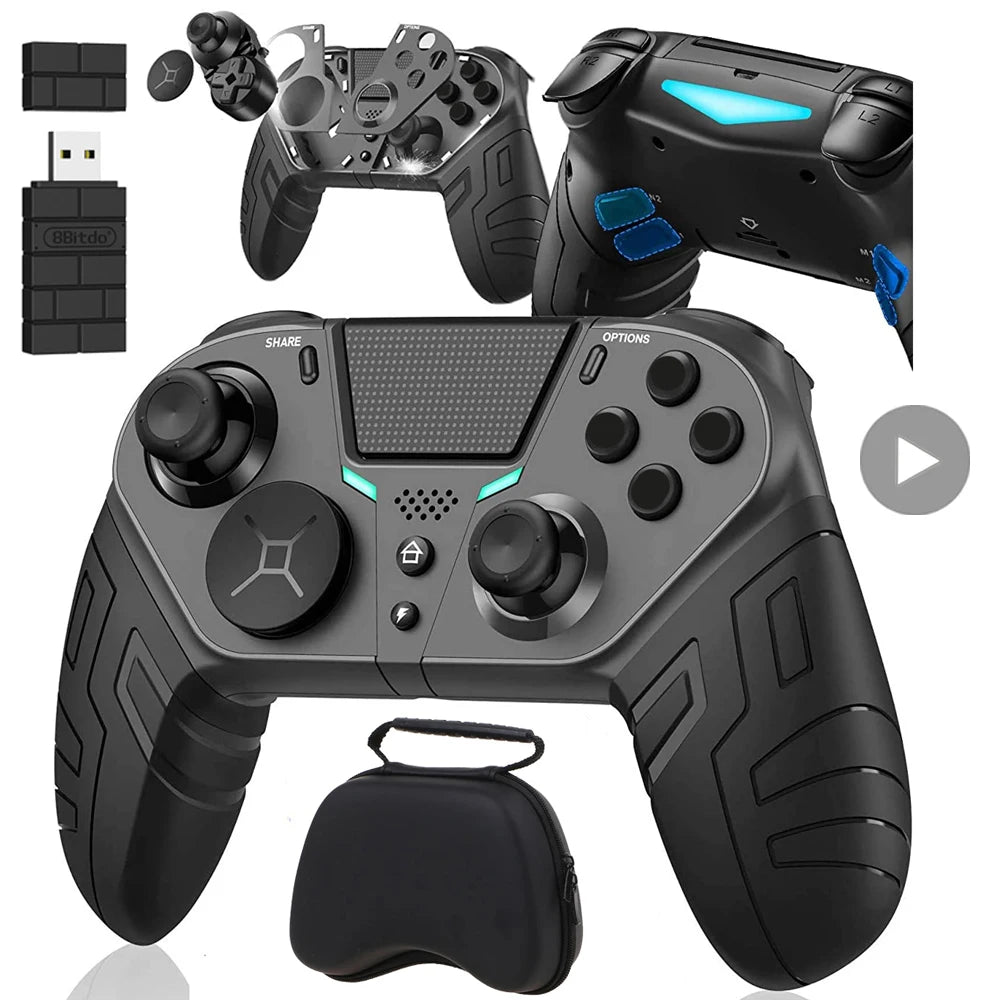 Mando Controlador PS4 PS3 PS Playstation 4 3 PC Control Inalámbrico Bluetooth Móvil Android TV Gamepad Gaming Joystick Teléfono