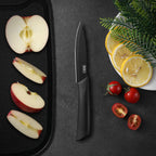 Kitchen knife set, including cleaver, chef's knife, and fruit knife, with knife block, suitable for peeling meat and vegetables