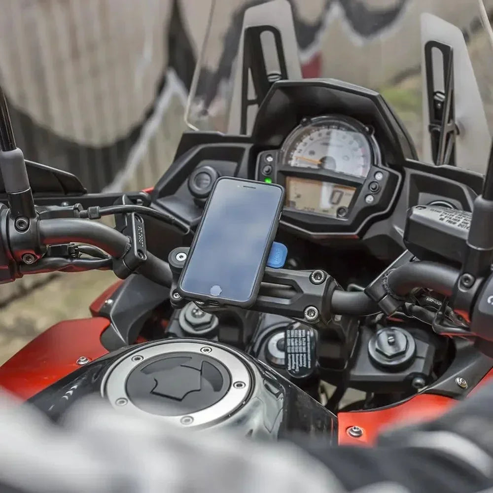 1set Motorcycle, Bicycle Handle, Mobile Phone Holder, Detachable 360 ° Rotating Shock-absorbing Mobile Phone Holder