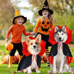 Halloween Cat Dog Vampire Cloak Costume Adjustable Pet Cape Costume Clothes, Halloween Pet Accessories Costumes