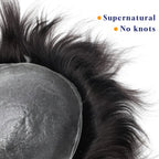 Os21 0.03-0.04mm NG Clearance Thin Skin Toupee Capillary Prothesis Hair Piece For Men Hair Replacement System V Loop Men Toupee