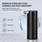 Automatic Soap Dispenser Stainless Touchless Rechargeable Hand Sanitizer Shampoo Detergent Dispenser for Kitchen Bathroom Toilet