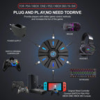 RGB Backlit Gaming Keyboard And Mouse Combo One-Handed Keypad with 3200 DPI Mouse Game Converter for PS4 Xbox Nintendo Switch