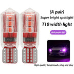 Width light modified car led lens t10 small light bulb super bright car exterior lights running lights general wholesale h11 h7