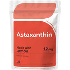 Astaxanthin 12mg with MCT Oil, Premium Astaxanthin Antioxidant Supplement Supports Vision, Immune System & Overall Well-Being