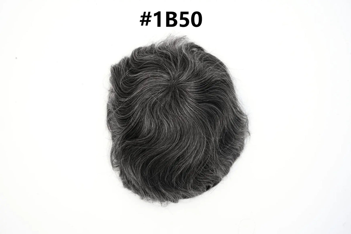 Os21 0.03-0.04mm NG Clearance Thin Skin Toupee Capillary Prothesis Hair Piece For Men Hair Replacement System V Loop Men Toupee