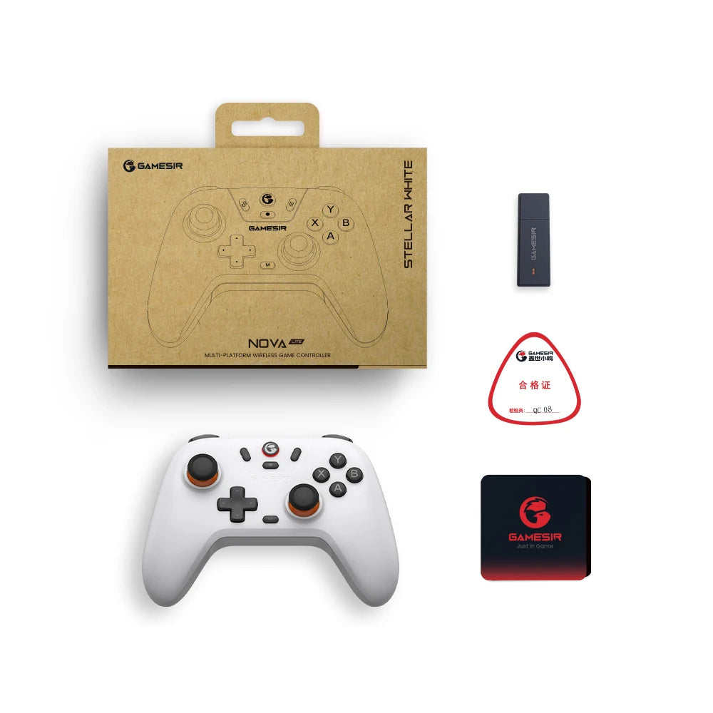 GameSir Nova Lite Wireless Gamepad, Bluetooth Gaming Controller with Hall Effect for Switch, Android, iOS, PC, Steam Games