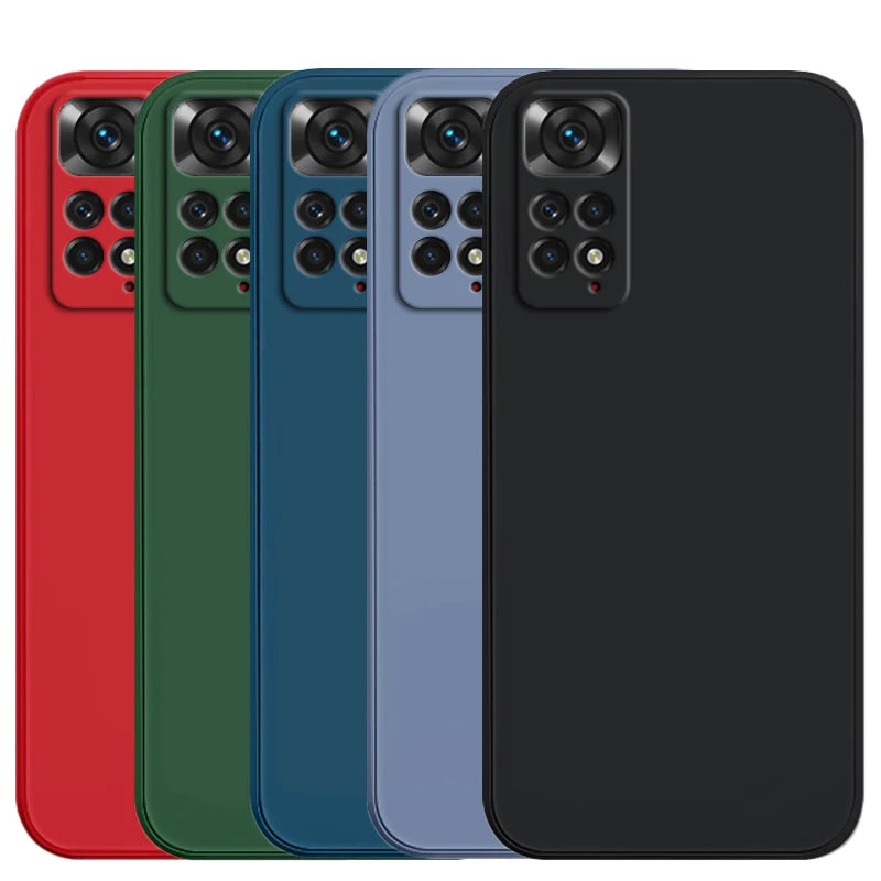 Case For Xiaomi Redmi Note 11 Case Redmi Note 11 10 10s 11s 12 12s 13 Pro Plus 5G Cases Shockproof Liquid Silicone Phone Cases