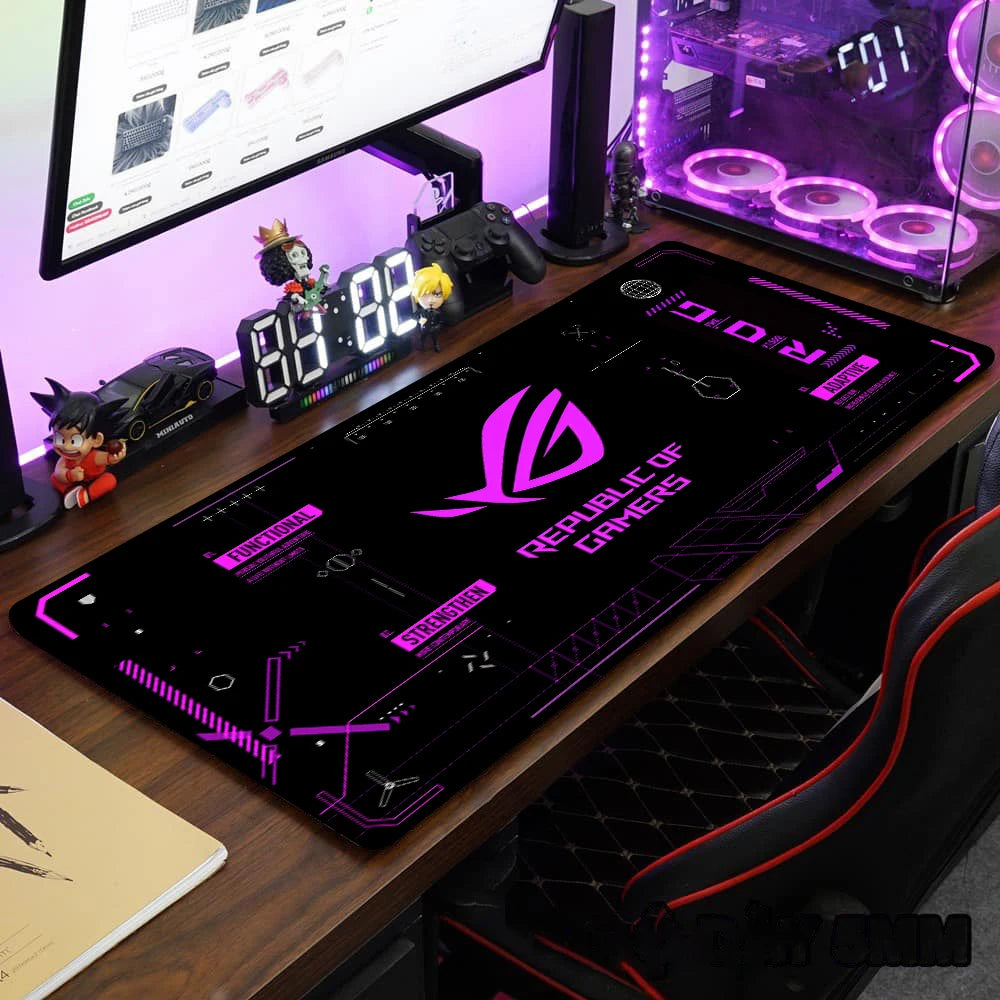 Extended Gaming Mouse Pad | Non-Slip Rubber Base, Stitched Edges